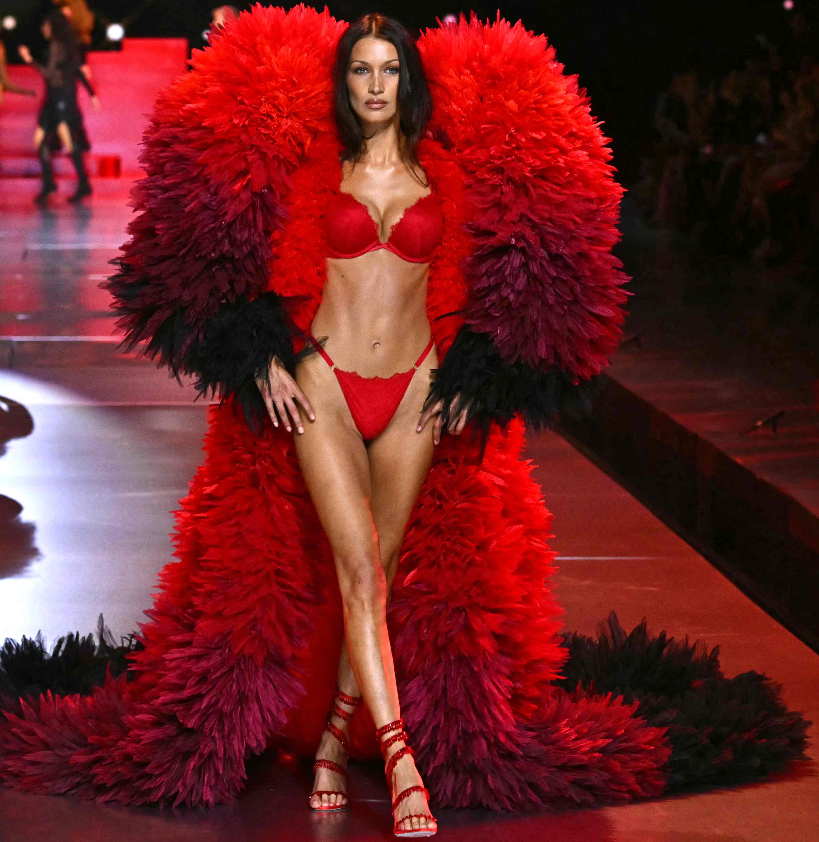 Photos Of Gigi Hadid, Bella Hadid and Tyra Banks Walks The RunWay During Victoria's Secret Fashion Show 2024