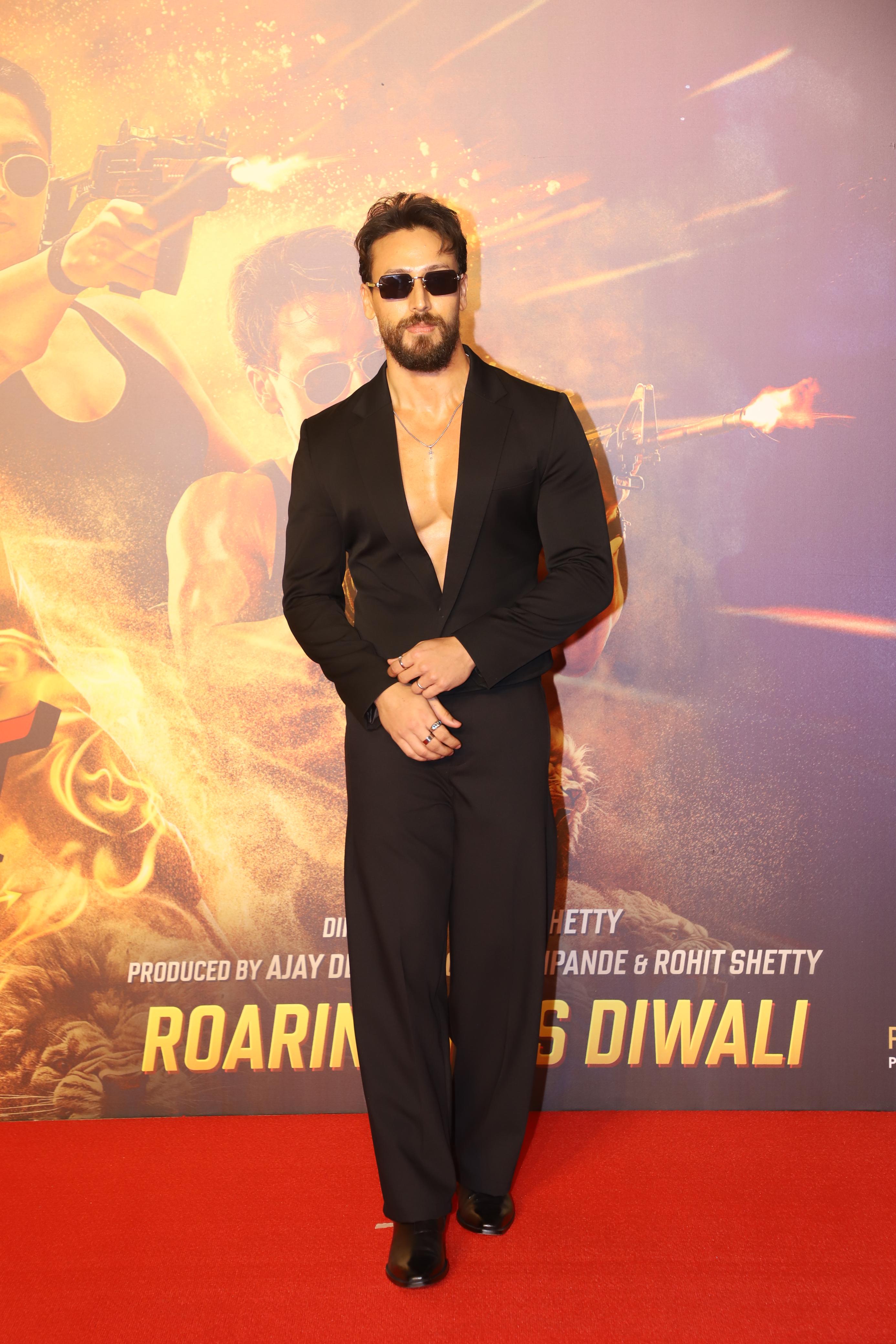 Tiger Shroff at Singham Again Trailer Launch Event