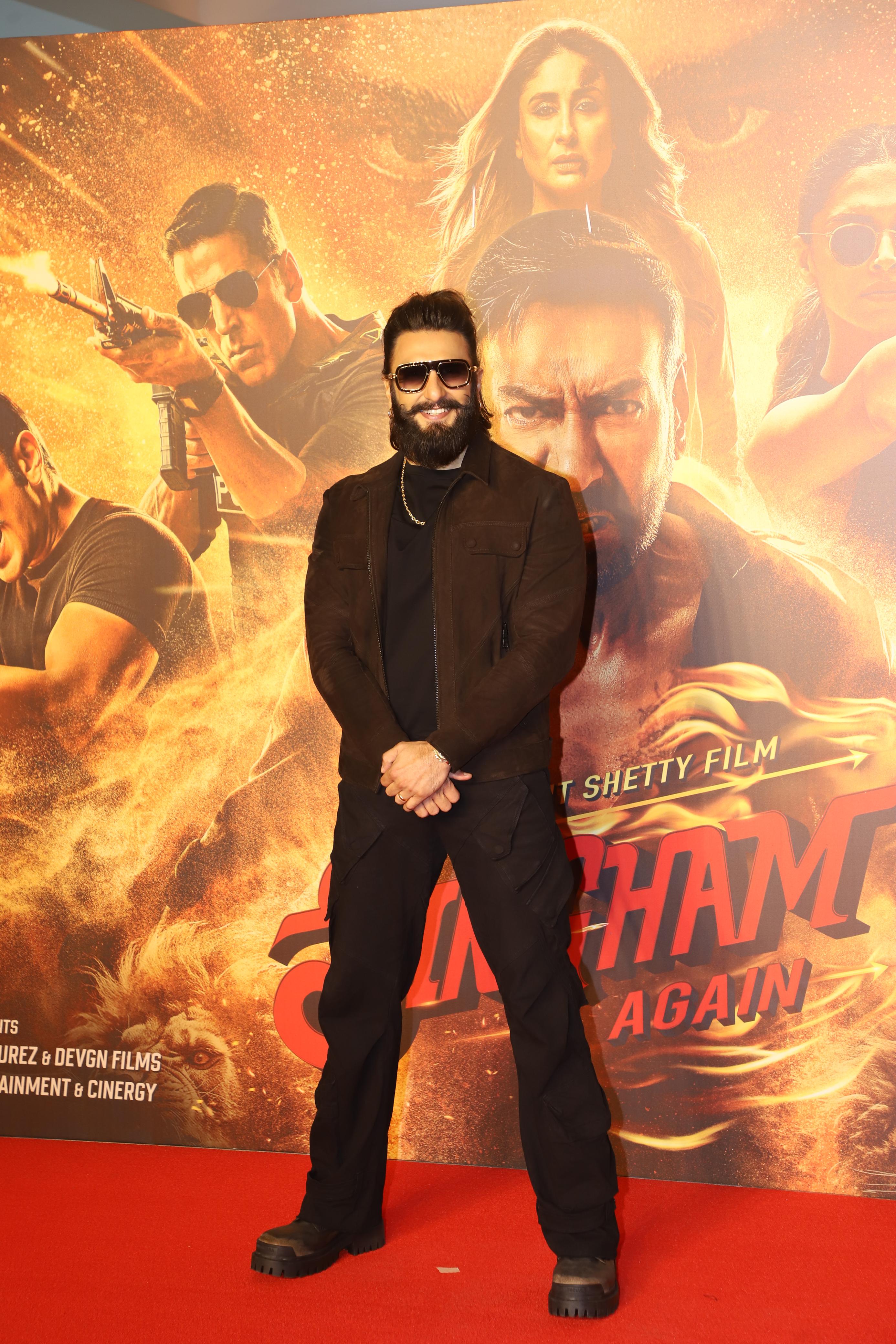 Ranveer Singh at Singham Again Trailer Launch Event
