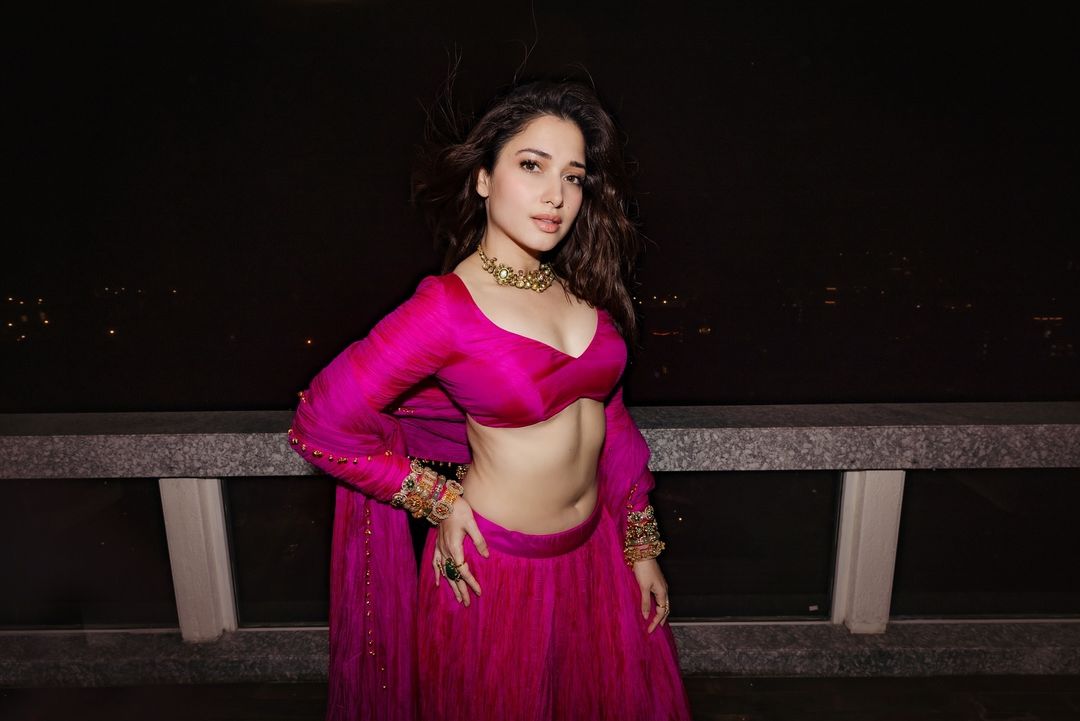 Tamanna Bhatia attends the Ramesh Taurani's Diwali bash, see pics