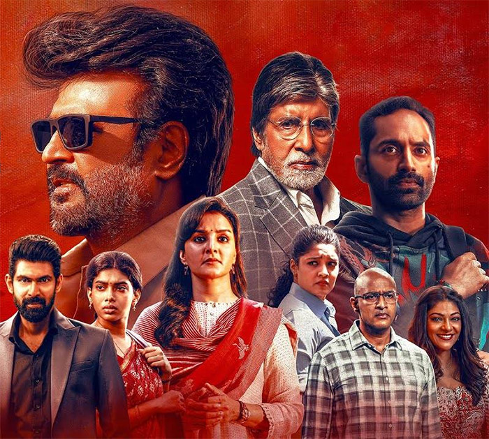 Vettaiyan boasts a star-studded cast including Rajinikanth, Amitabh Bachchan, Fahadh Faasil, Rana Daggubati, Manju Warrier, Ritika Singh, Dushara Vijayan, Kishore, and VJ Rakshan.