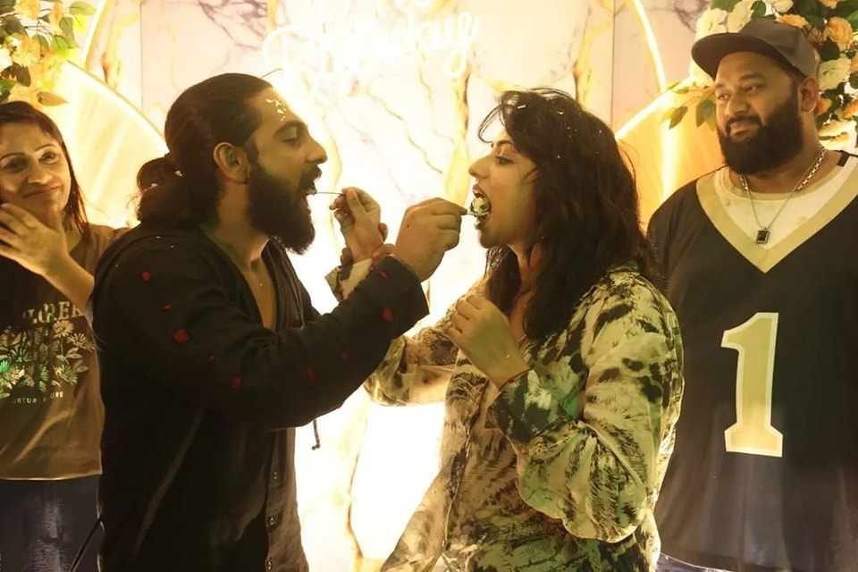 Zaid Khan Celebrates Rachita Ram’s Birthday with a Heartfelt Surprise