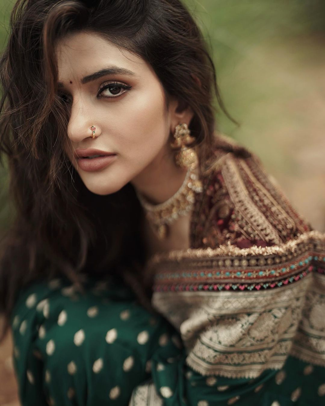 Sreeleela green saree photoshoot