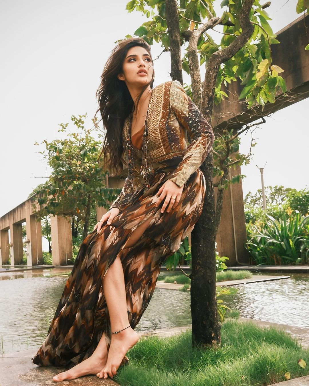 Sreeleela green saree photoshoot