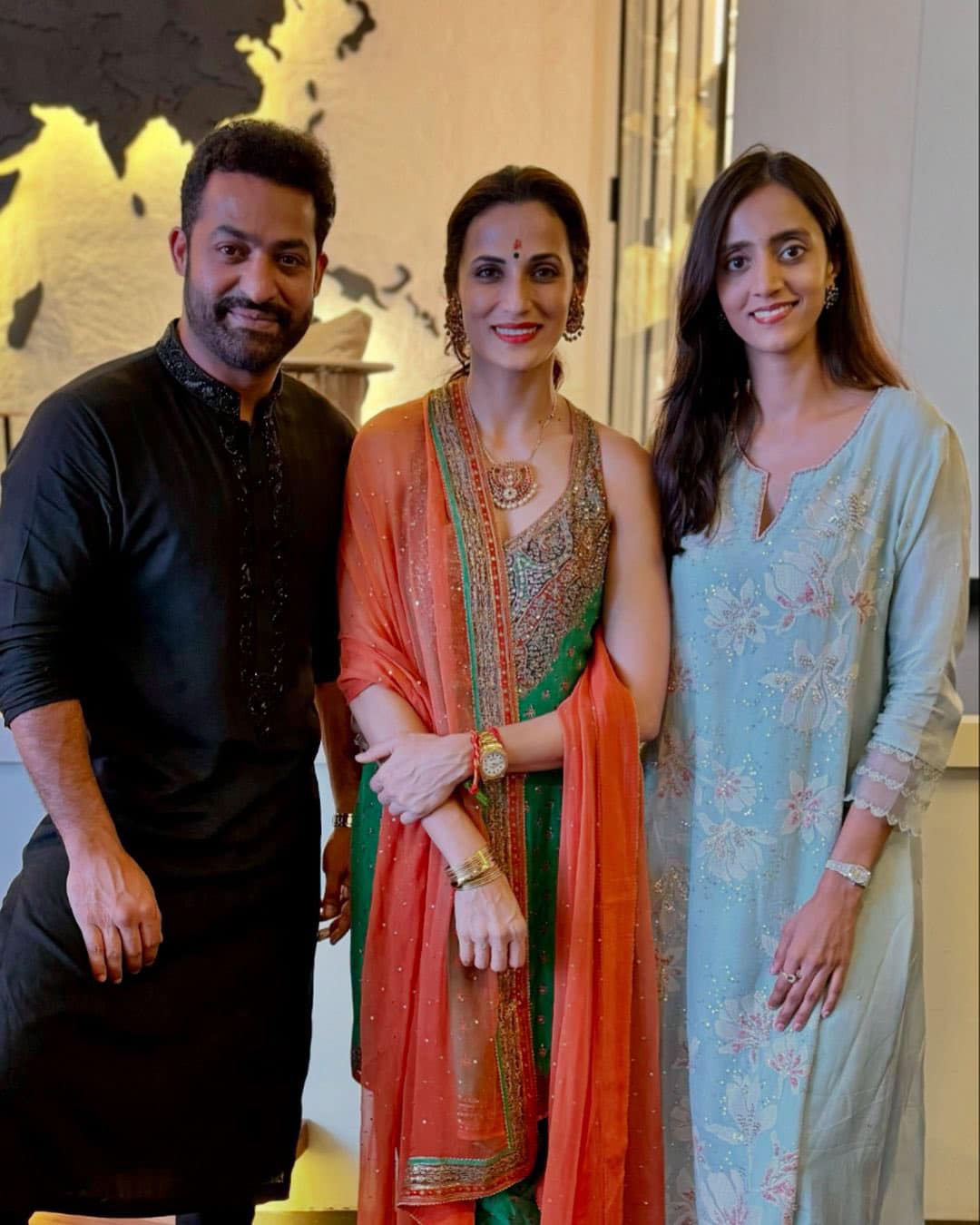 Diwali 2024: Jr. NTR And Pranathi Vadhina Celebrate Diwali At Shilpa Reddy’s Residence