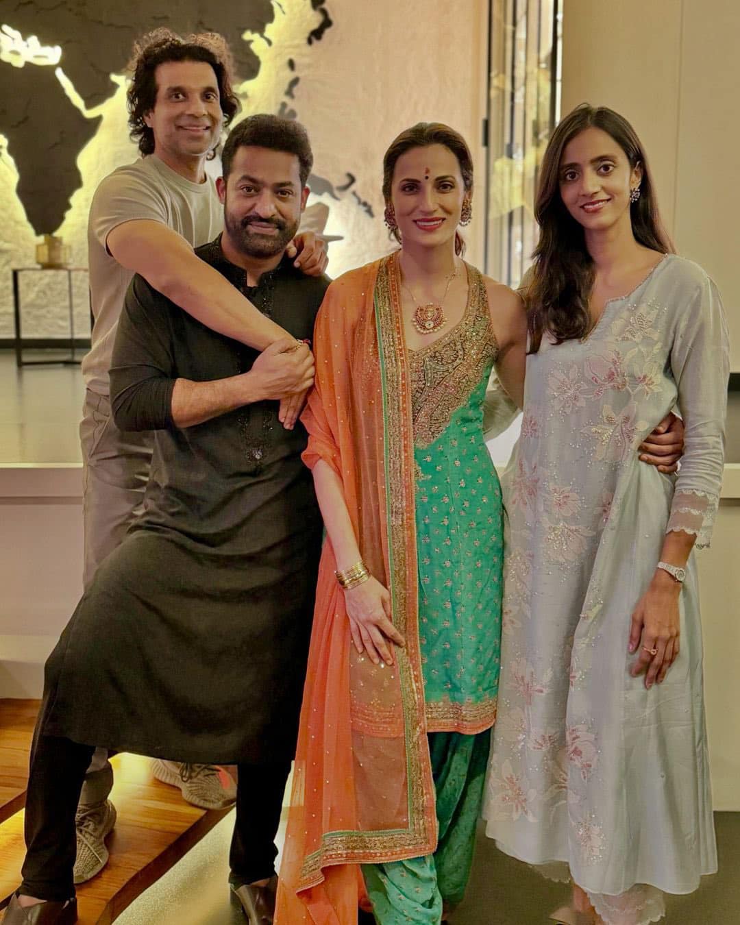 Diwali 2024: Jr. NTR And Pranathi Vadhina Celebrate Diwali At Shilpa Reddy’s Residence
