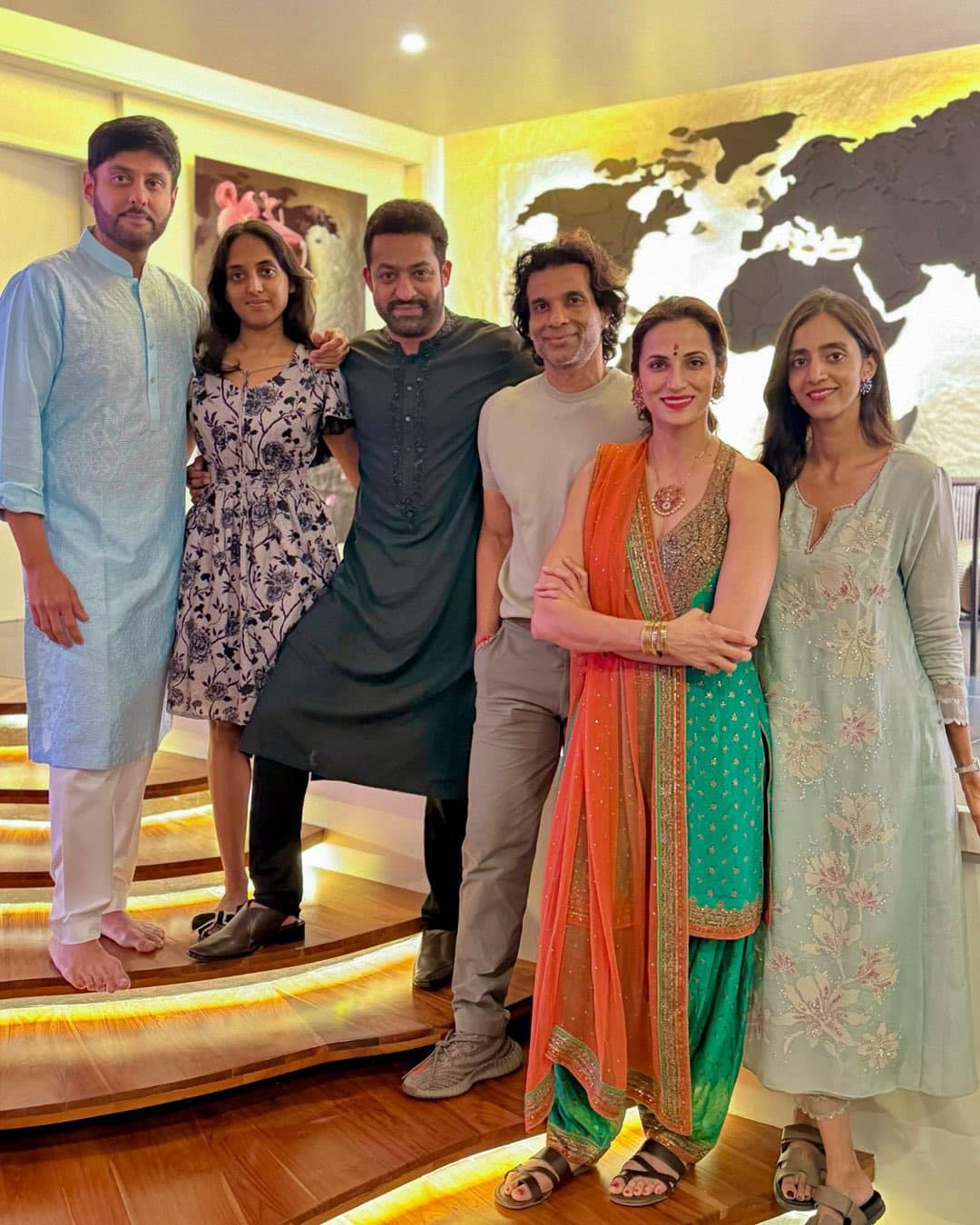 Diwali 2024: Jr. NTR And Pranathi Vadhina Celebrate Diwali At Shilpa Reddy’s Residence