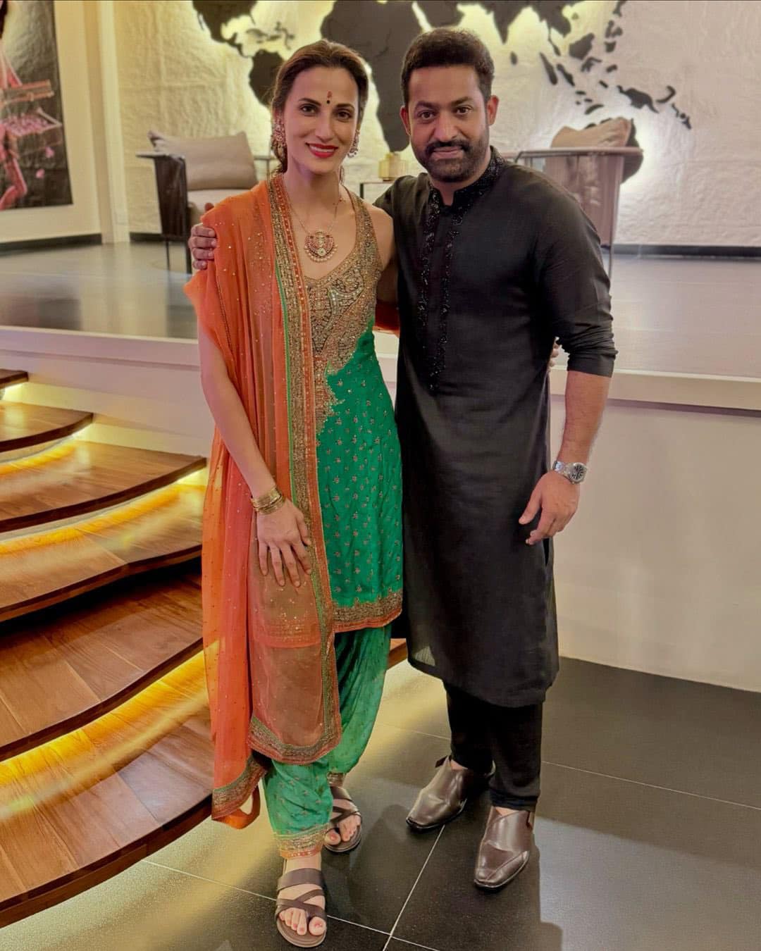 Diwali 2024: Jr. NTR And Pranathi Vadhina Celebrate Diwali At Shilpa Reddy’s Residence
