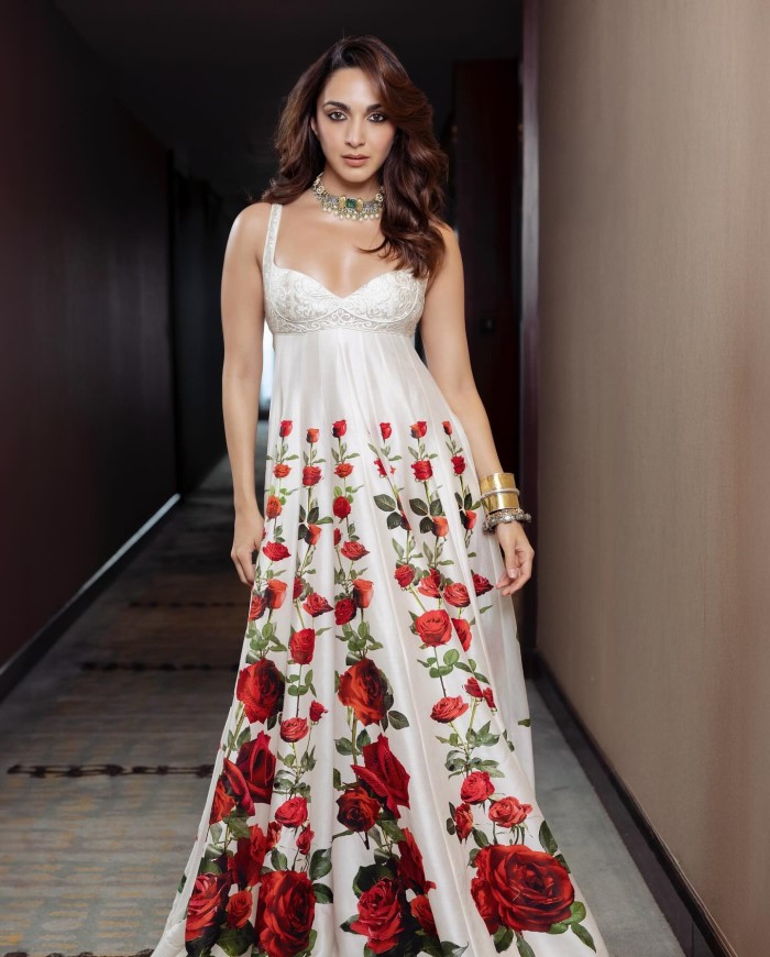 Kiara Advani Redefines Elegance In A Stunning Rose-Themed Dress - Filmibeat