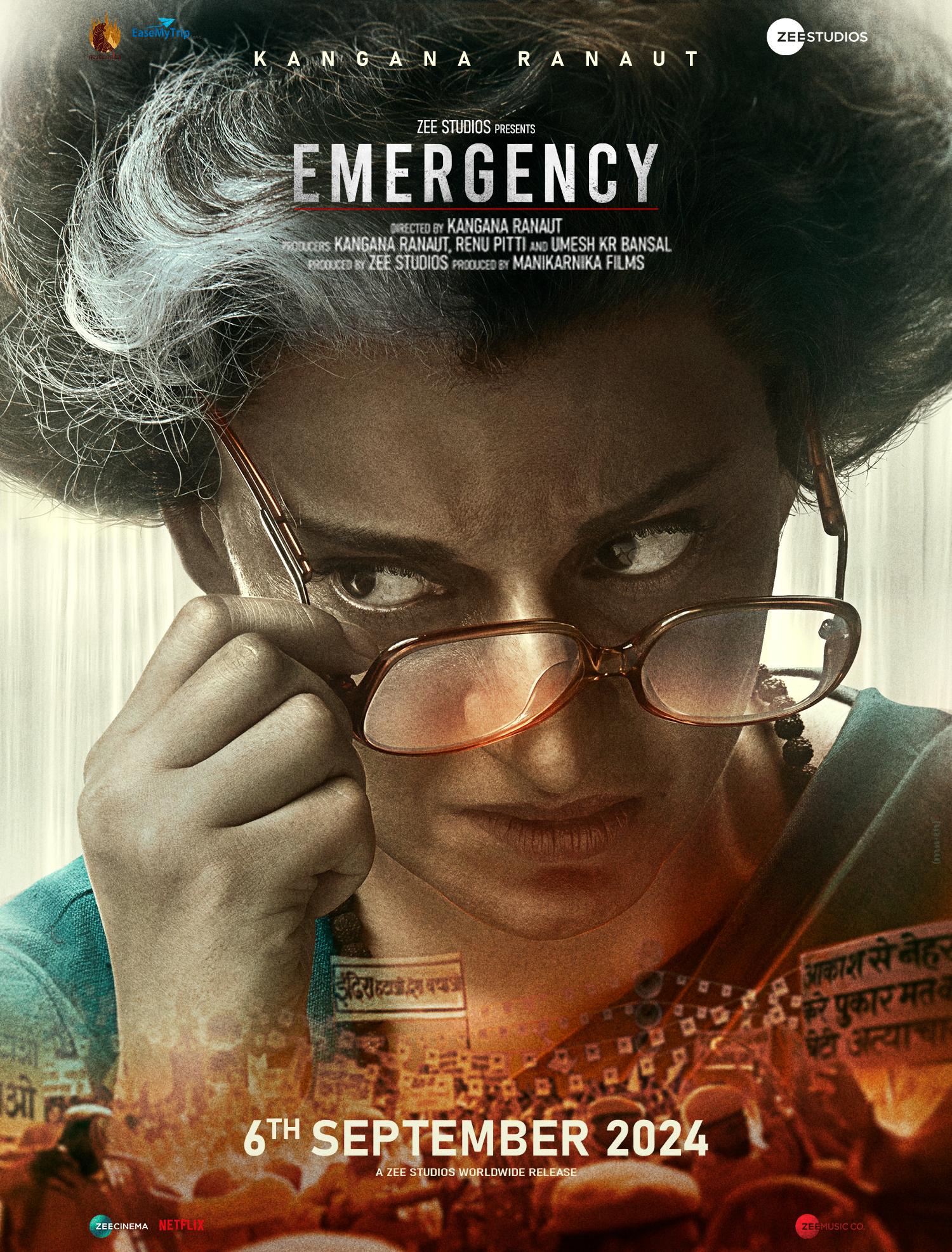 The film stars Kangana Ranaut as Indira Gandhi, India's first female Prime Minister, and focuses on the controversial period known as the Emergency from 1975 to 1977.