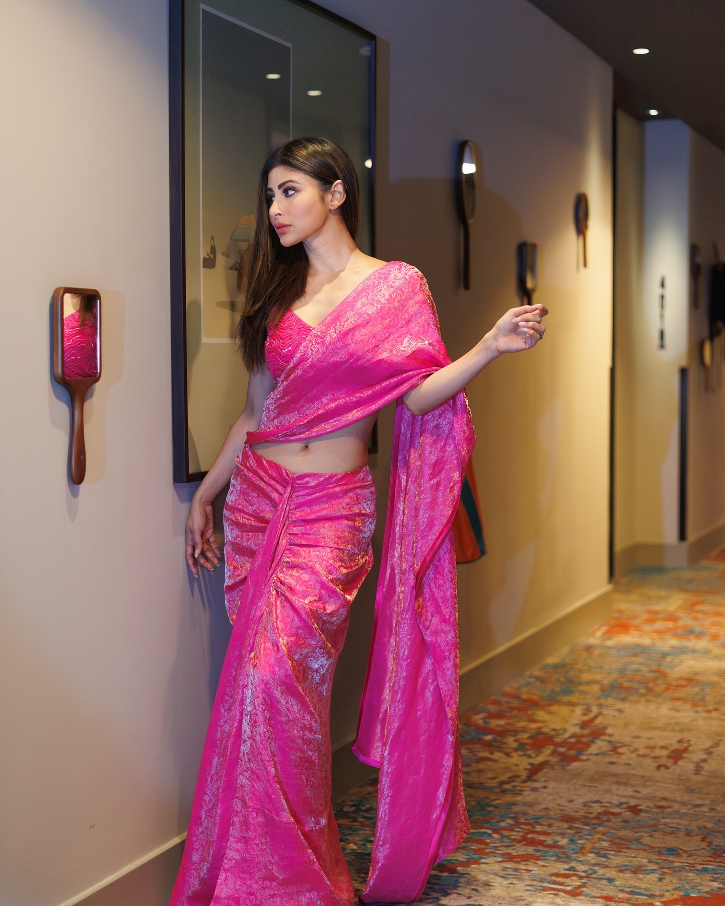 Mouni Roy Stuns In Pink Saree: A Saree Girl Forever
