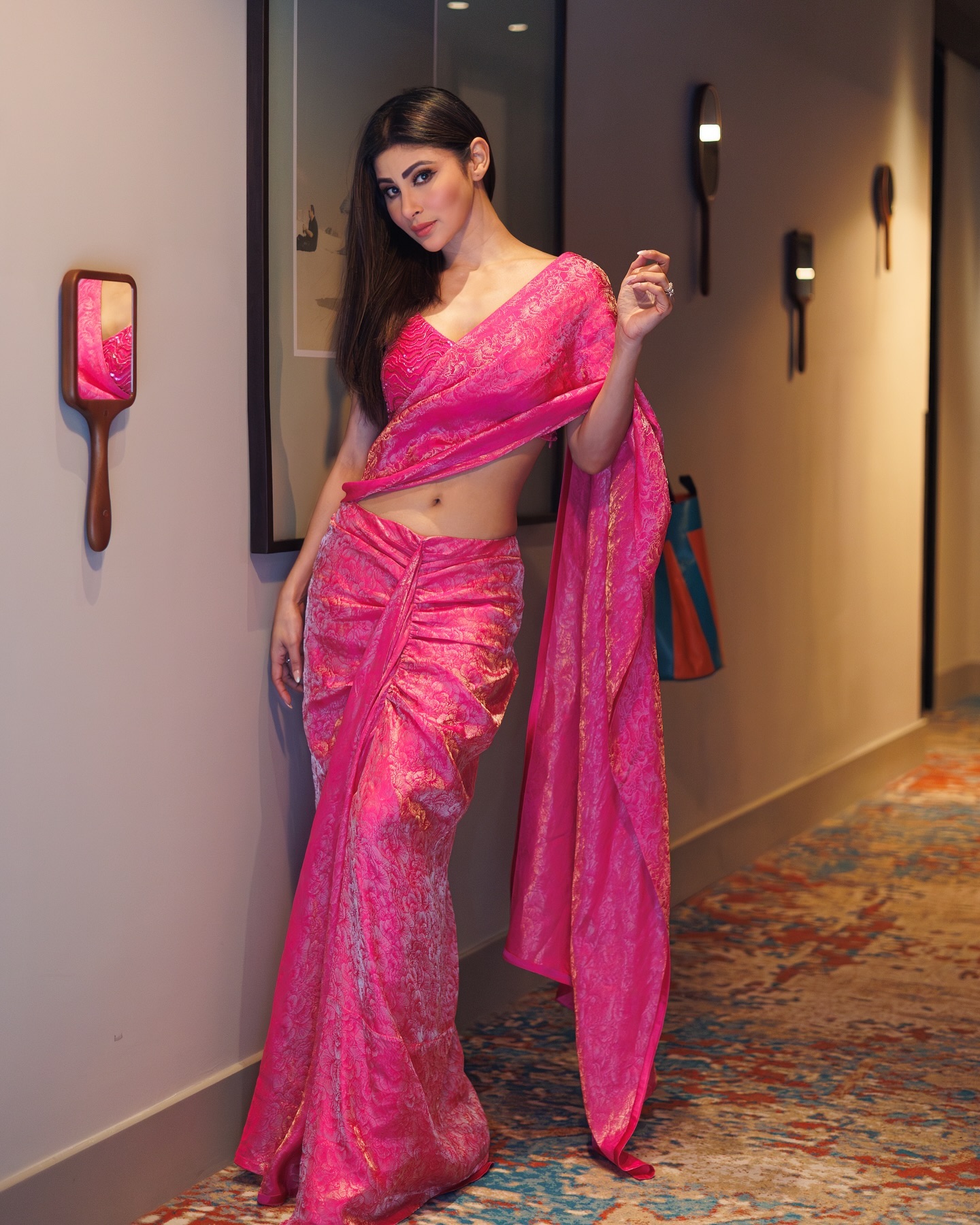 Mouni Roy Stuns In Pink Saree: A Saree Girl Forever