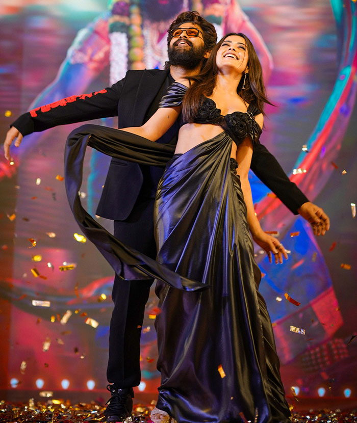 Pushpa And Srivalli Groove Together In Mumbai For Pushpa 2 Promotion