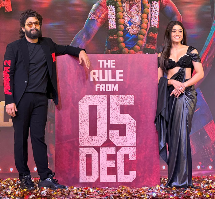 Pushpa And Srivalli Groove Together In Mumbai For Pushpa 2 Promotion