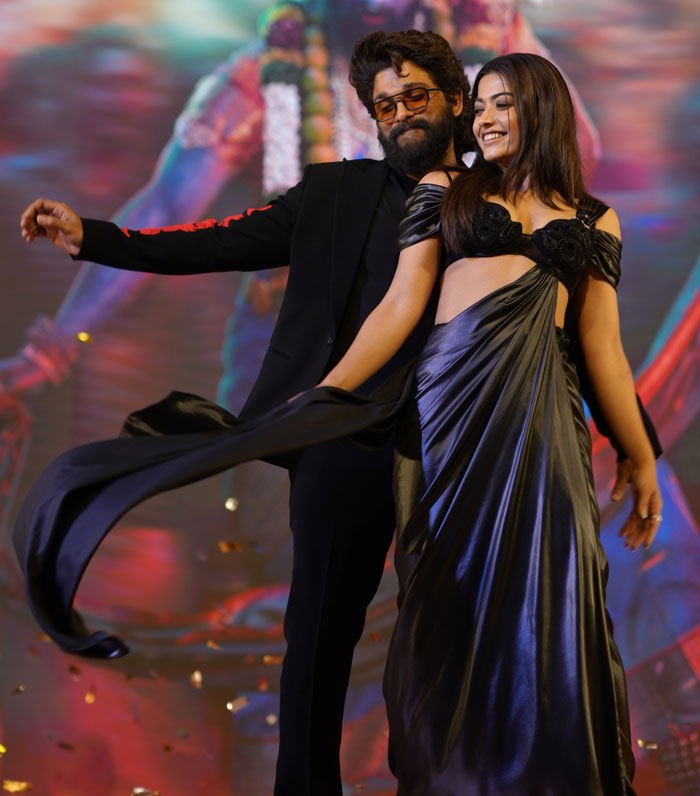 Pushpa And Srivalli Groove Together In Mumbai For Pushpa 2 Promotion