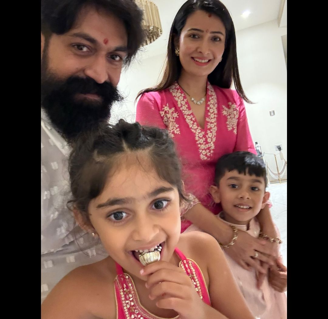 Yash Radhika Pandit Diwali