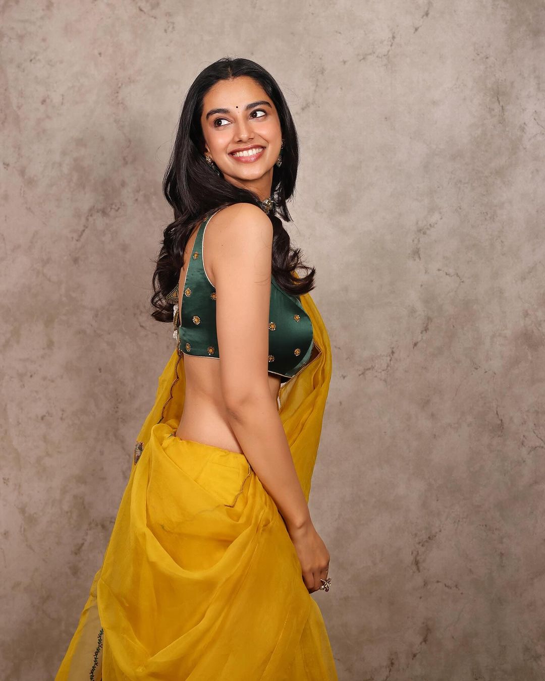 Actress Meenakshi Chaudhary Saree looks
