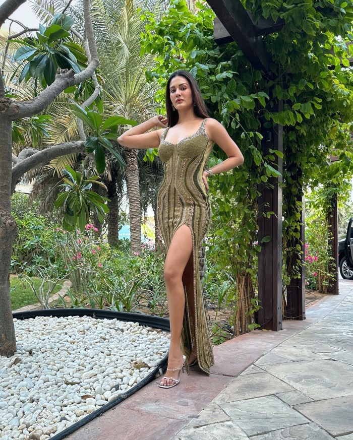 Amyra's stunning outfit has generated significant attention and praise on social media, showcasing her impeccable fashion sense and ability to pull off bold and chic styles effortlessly.