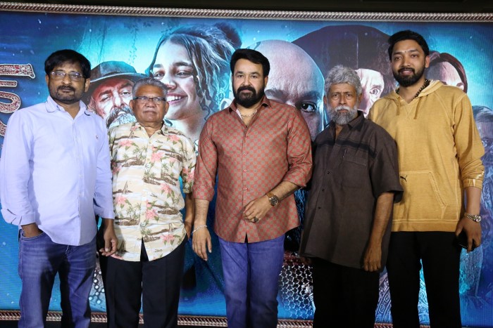 The event saw the presence of the film's lead actor Mohanlal, along with producer Antony Perumbavoor and other key members of the cast and crew.