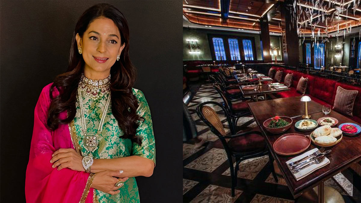 Juhi Chawla owns Rue Du Liban, a fine-dining Lebanese restaurant in Mumbai. Known for its authentic Middle Eastern cuisine