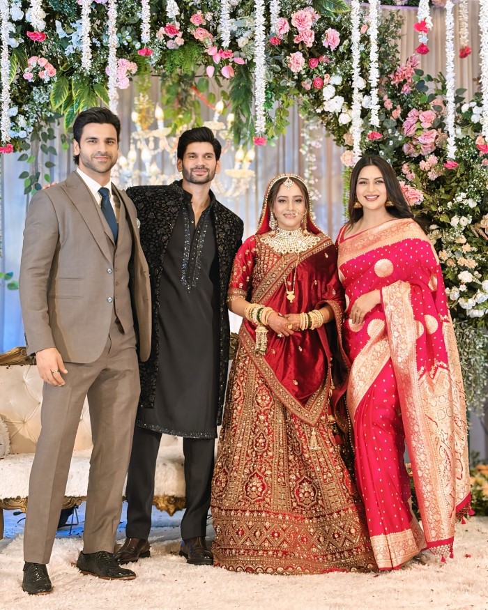 The intimate ceremony was attended by close friends and several television industry stars.