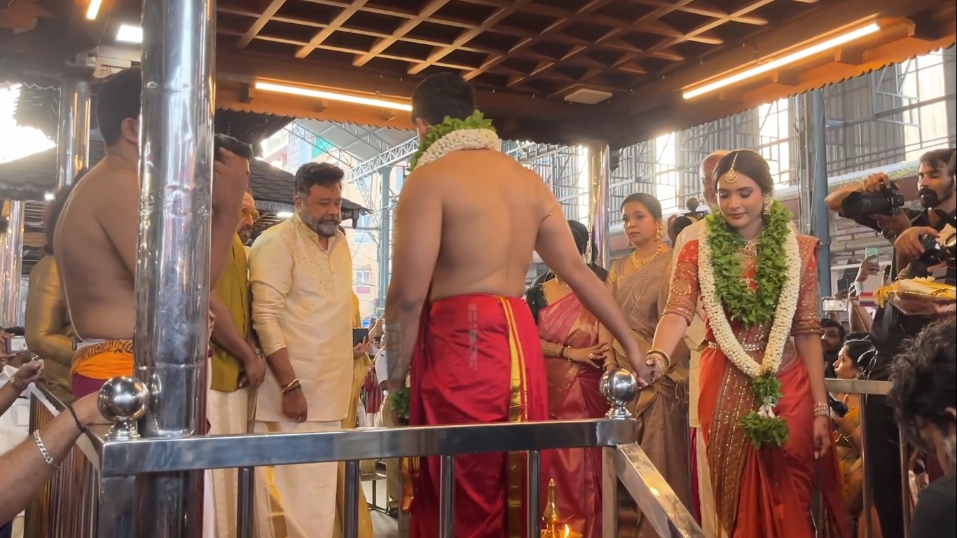 Kalidas Jayaram And Tharuni Kalingarayar's Traditional Wedding At Guruvayur
