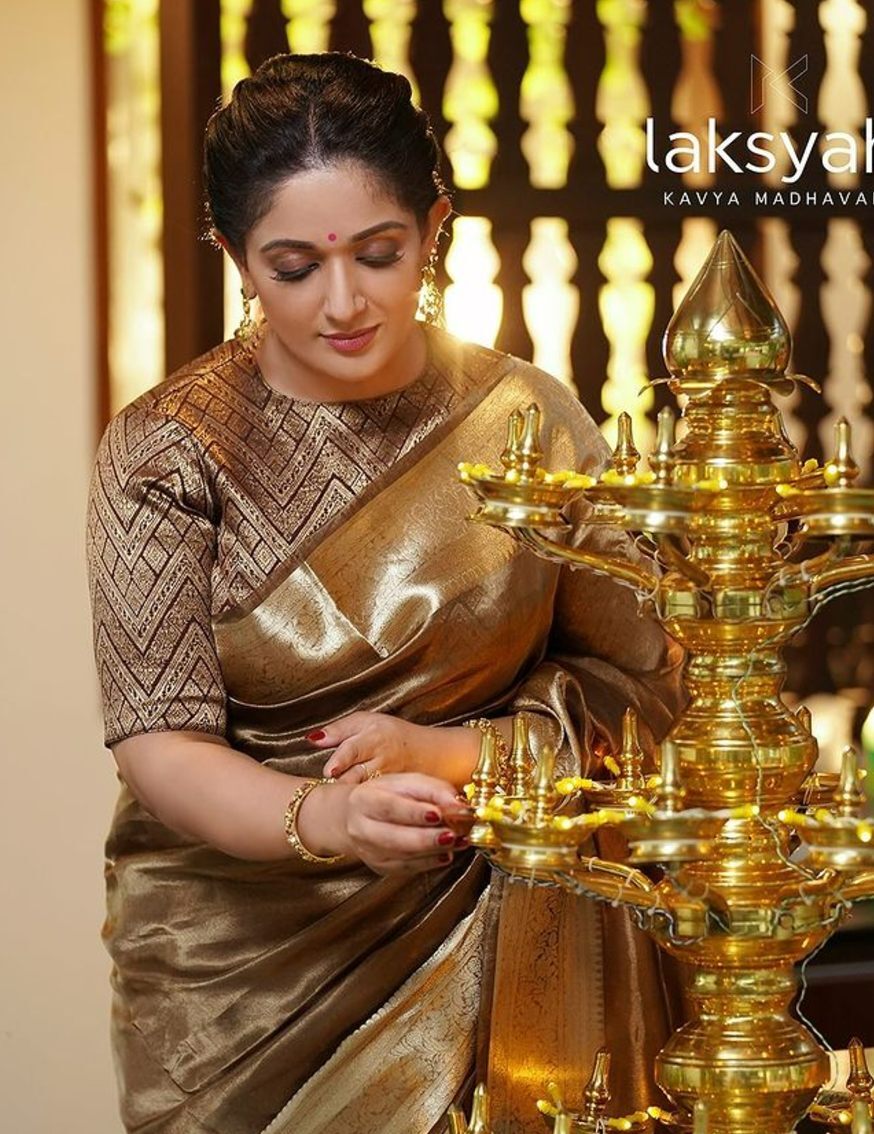 Kavya Madhavan saree look