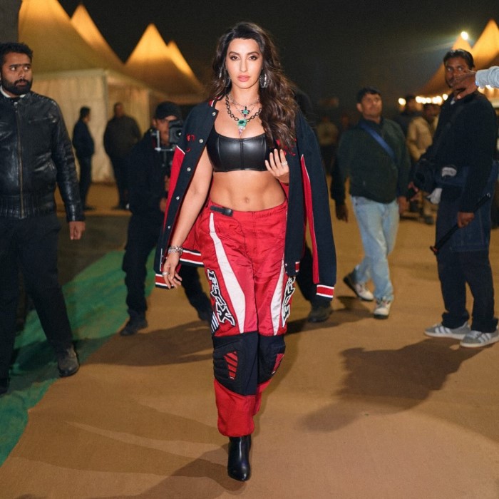 KD movie actress Nora Fatehi stunning sporty glam look