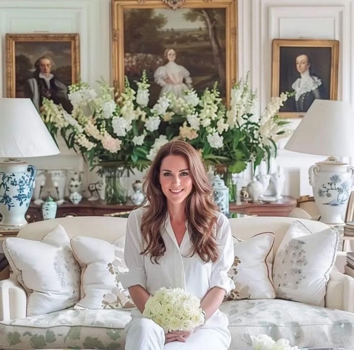Kate Middleton: Shared a personal health update, revealing her cancer diagnosis.