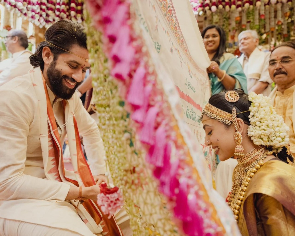 Nagarjuna Shares the First Official Wedding Photos of Naga Chaitanya and Sobhita Dhulipala