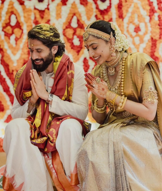 Nagarjuna Shares the First Official Wedding Photos of Naga Chaitanya and Sobhita Dhulipala