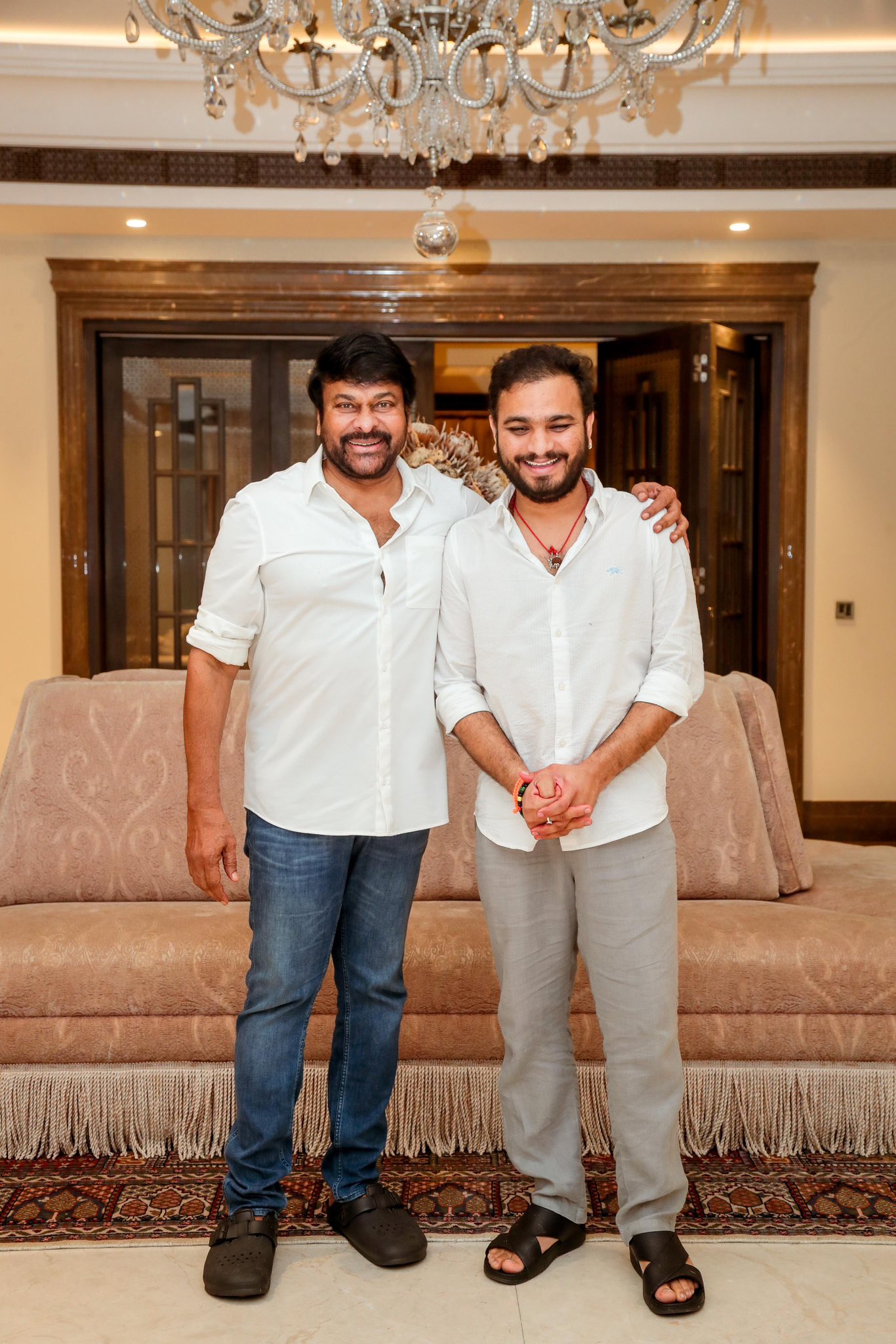 Sudhakar Cherukuri's SLV Cinemas, the project also has the support of Nani's banner, highlighting the strong production values and commitment to quality.