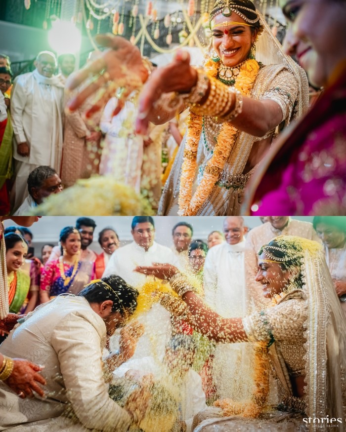 PV Sindhu shared heartwarming pictures from her wedding on social media. The images showcased the love and happiness of the newlyweds on their special day.