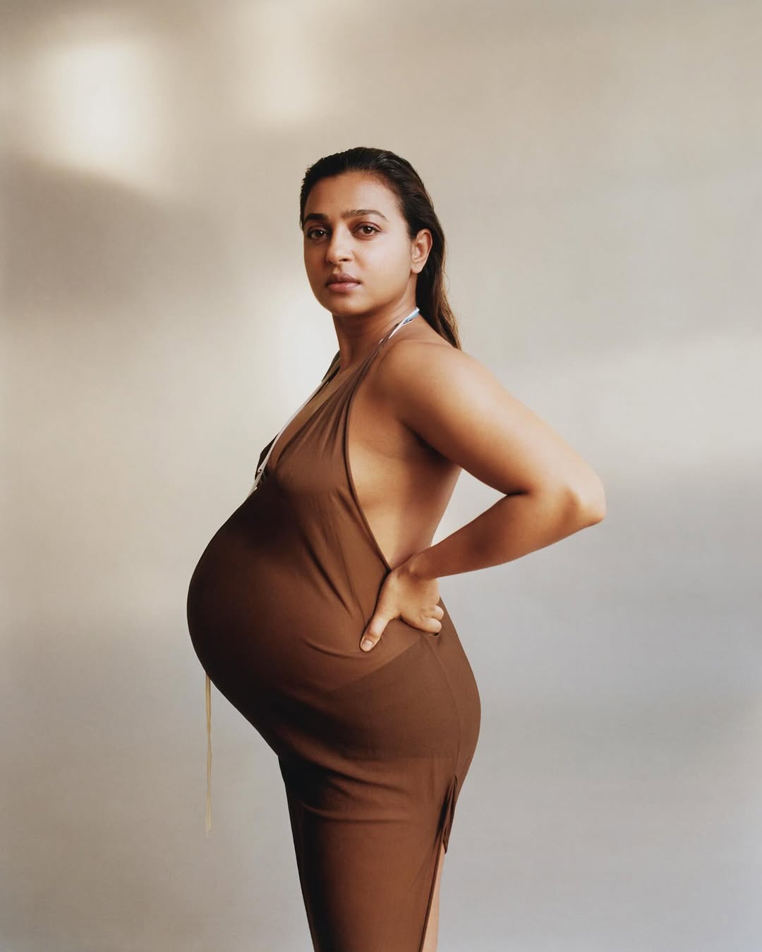 Radhika Apte's Monochromatic Maternity Photoshoot, Flaunts Baby Bump In New PICS