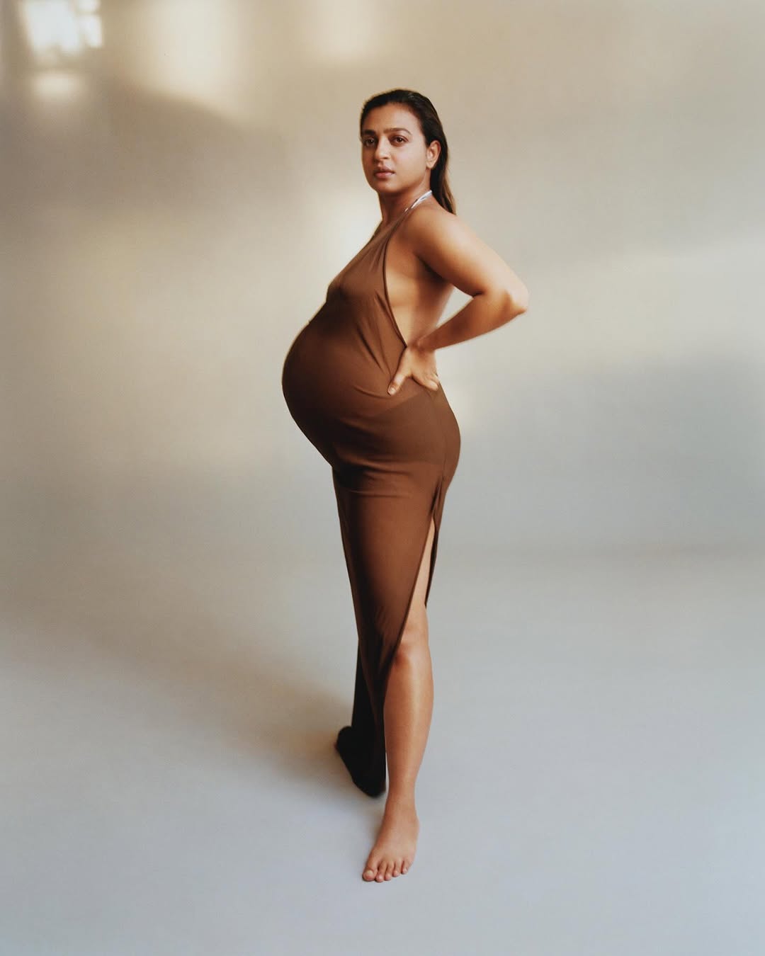 Radhika Apte's Monochromatic Maternity Photoshoot, Flaunts Baby Bump In New PICS