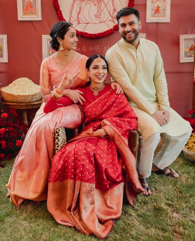 Sobhita Dhulipala bridal look in redsaree goes viral