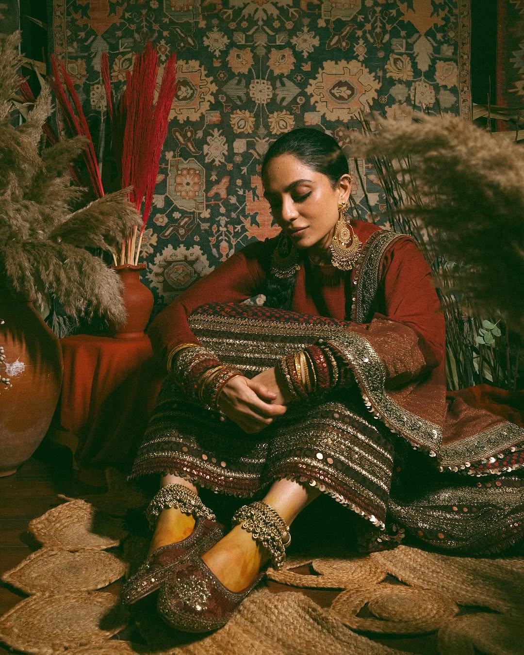 Sobhita Dhulipala Pays Homage To Her Backpacking Days In A Vintage-Inspired Sabyasachi Lehenga