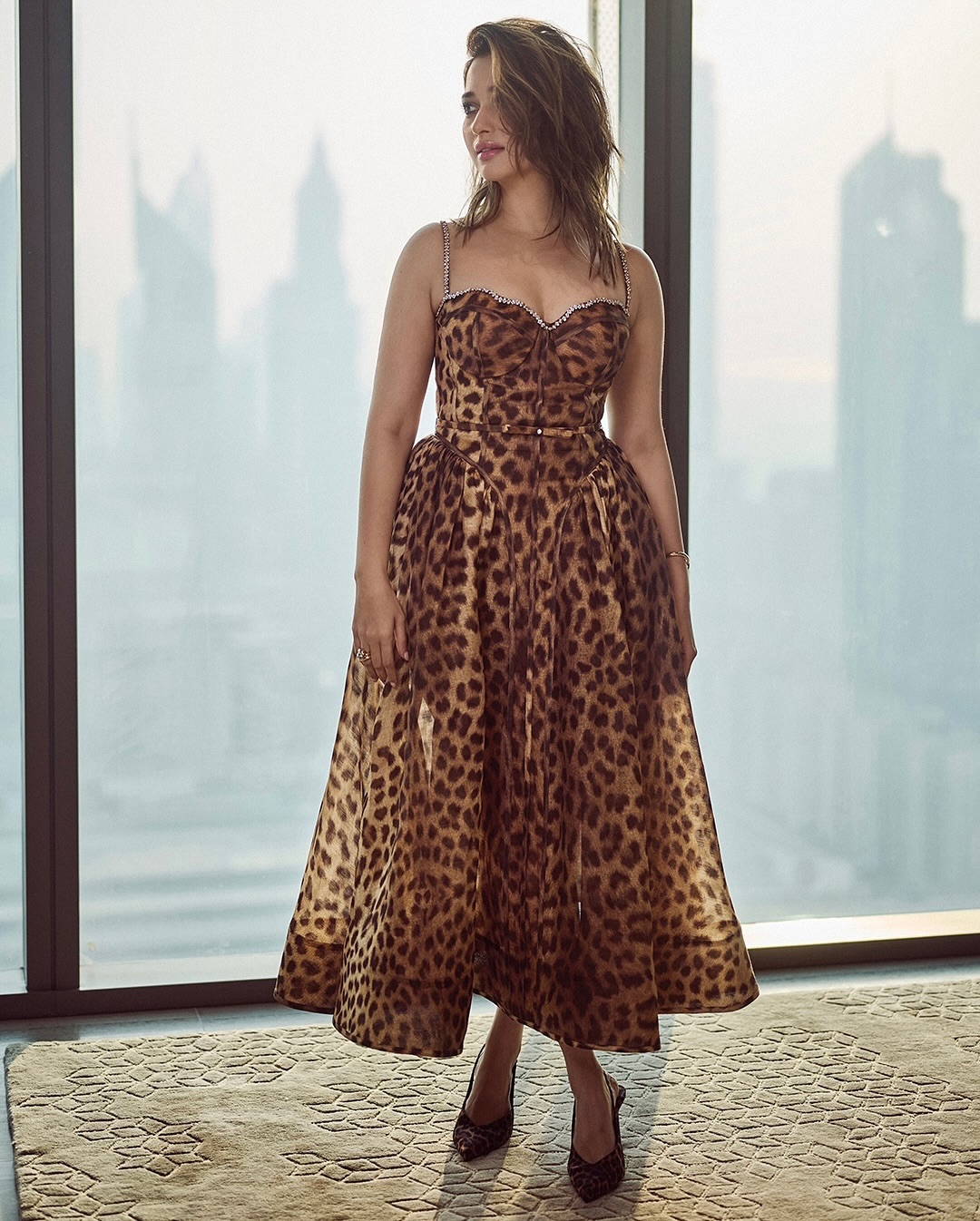 Tamannaah Bhatia Brings Back The Iconic Cheetah Print, Rocks A Stunning Dress