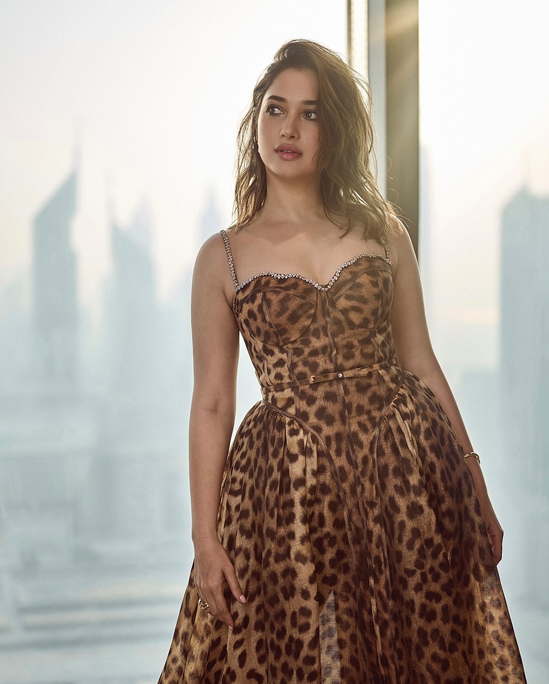 Tamannaah Bhatia Brings Back The Iconic Cheetah Print, Rocks A Stunning Dress