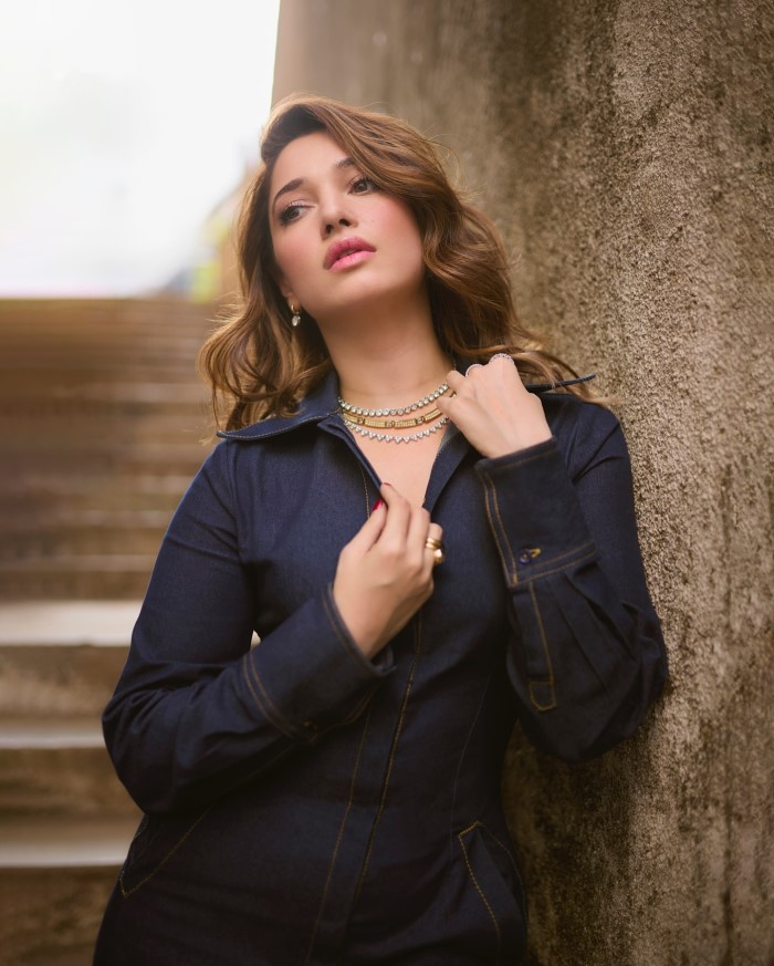 Tamannaah pays attention to intricate details in her outfits, such as structured silhouettes, fine embroidery, or subtle embellishments, which elevate her looks to a luxurious level.