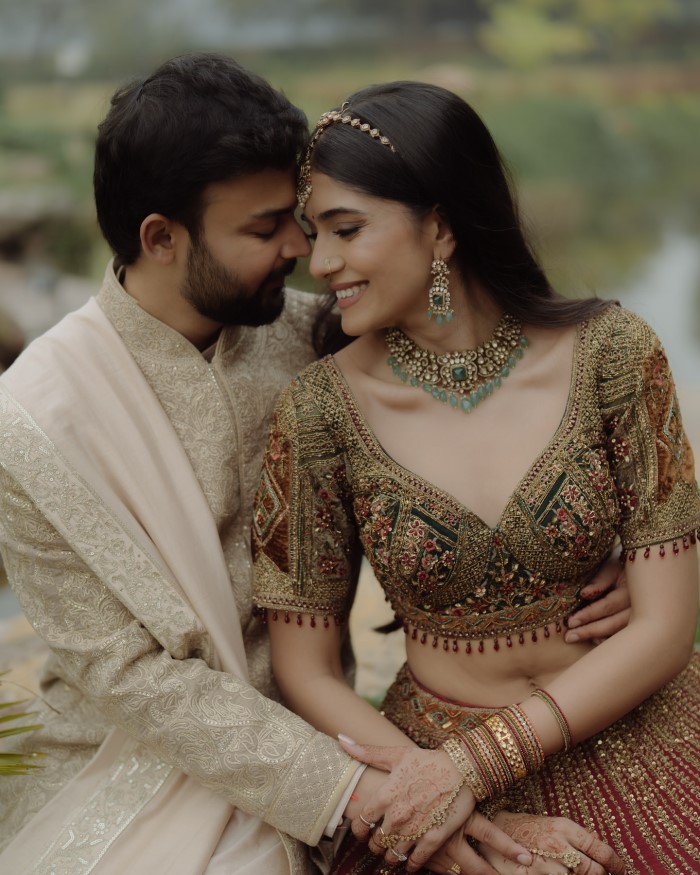 Fans and well-wishers are sending their best wishes to the newlyweds for a happy married life.