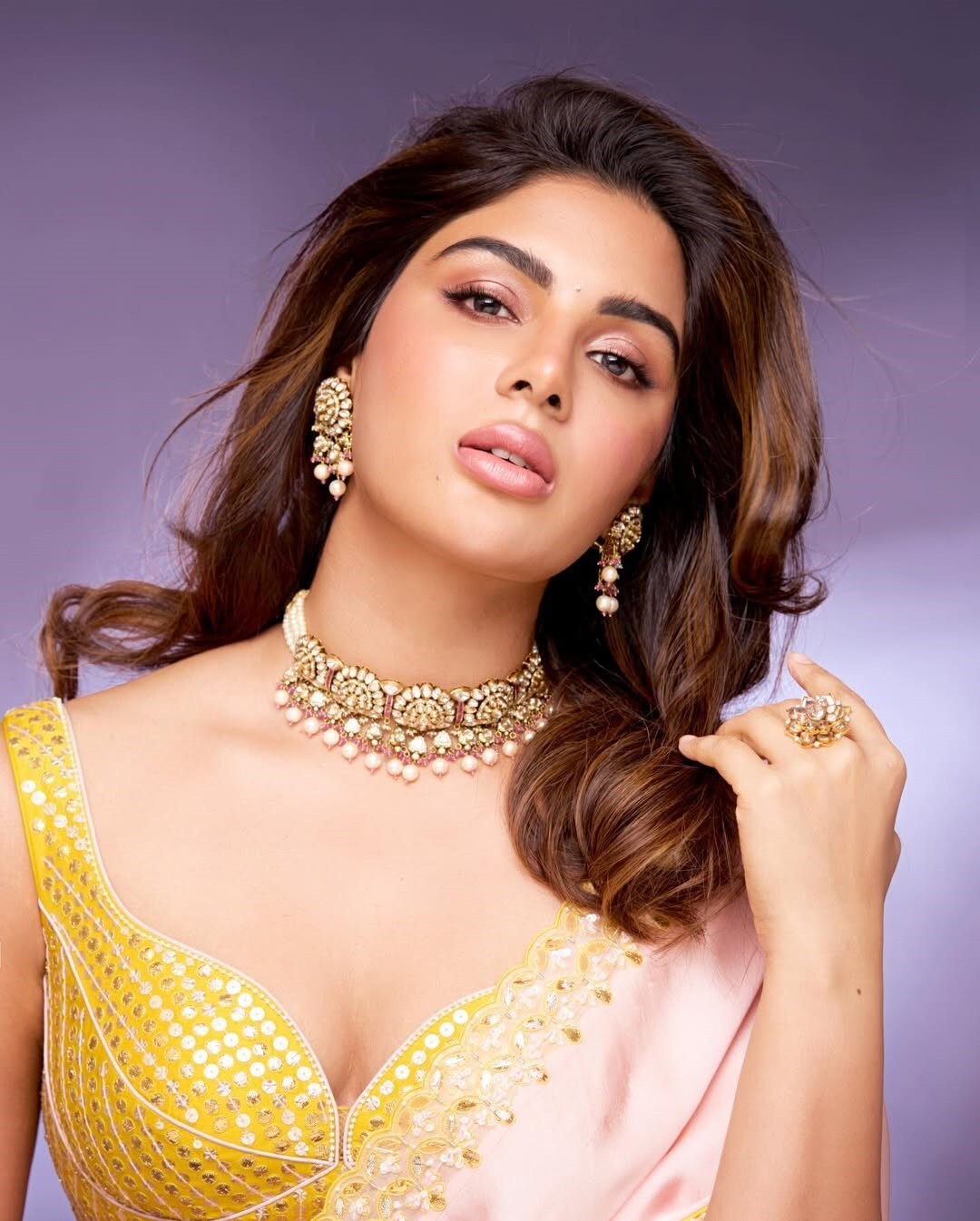 Actress Samyuktha Saree look