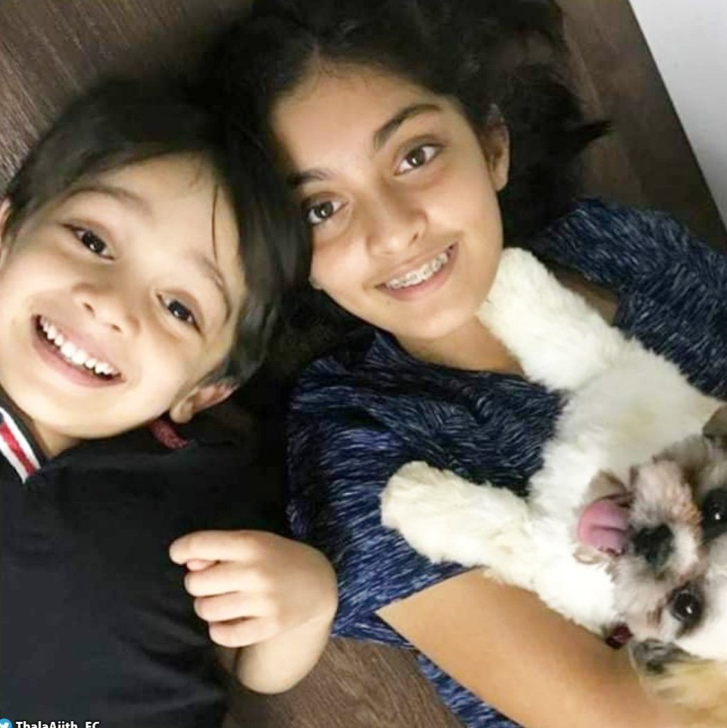 Ajith Kumar Joins Wife Shalini And Kids For A Family Picture On Daughter Anoushka's Birthday