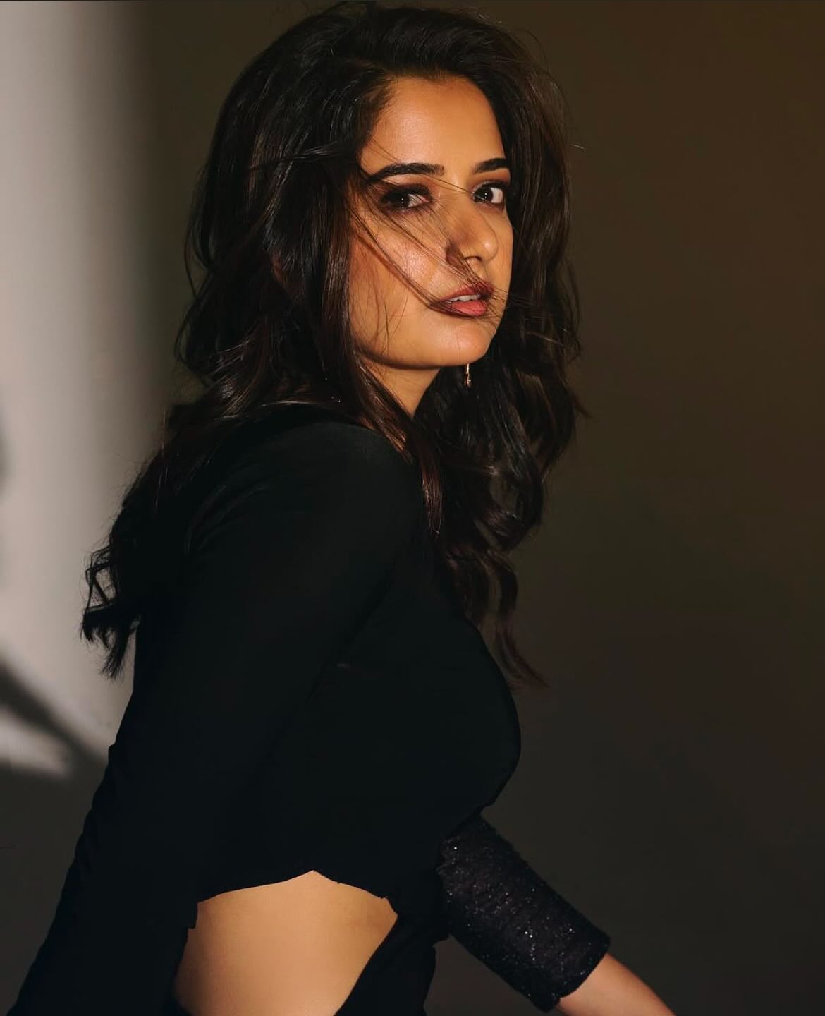Ashika Ranganath Looks Stunning in a Gorgeous Black Bodycon Dress