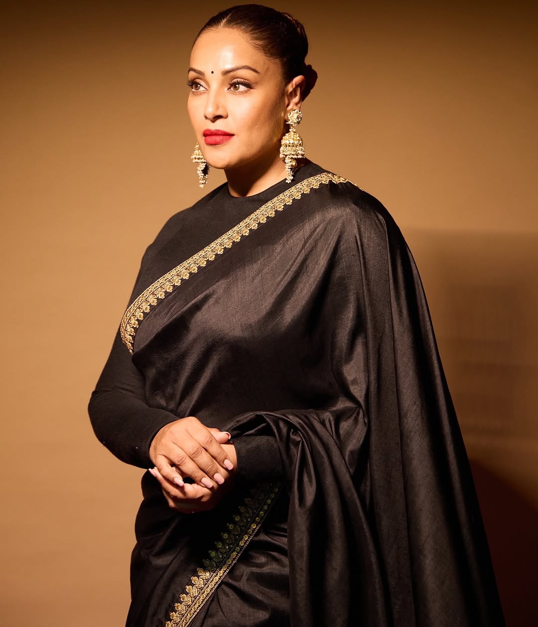 Bipasha Basu Black Saree Photoshoot