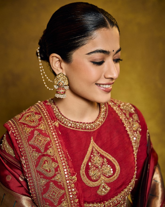 Rashmika mandanna dazzles in elegant anarkali