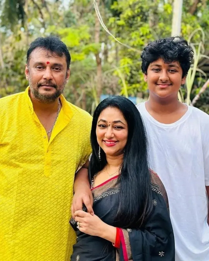 Darshan celebrates sankranthi at farm house with his family, see pics