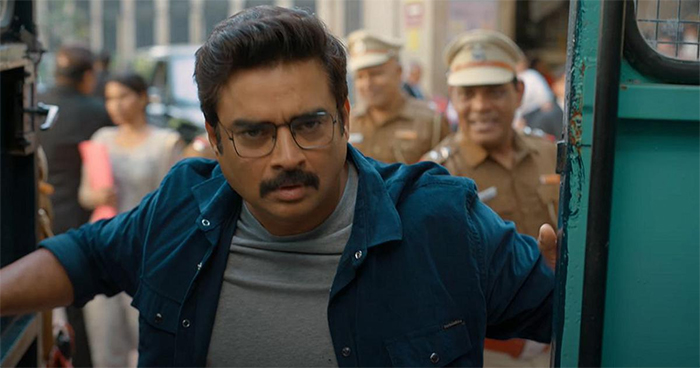 The movie addresses major societal issues like financial fraud and corruption. Madhavan's character is seen taking a valiant stand against these injustices.