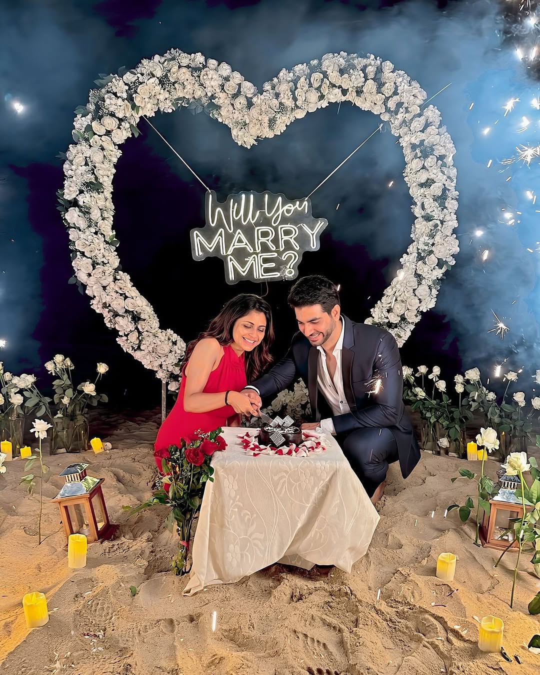 Imlie Actress Megha Chakraborty Shares Heartwarming Beach Proposal PICS