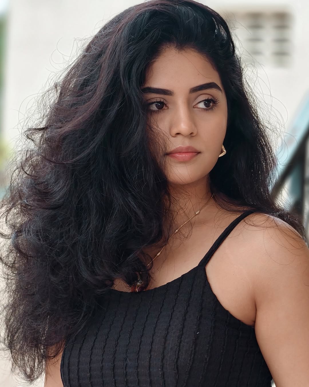 Megha Shetty photoshoot with black top and matching skirt is trending